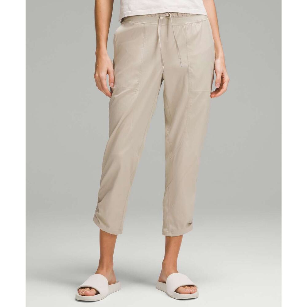 LULULEMON Dance Studio Mid-Rise Cropped Pant Size 4 Mojave Tan - Picture 4 of 11